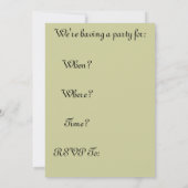 Invitations de la fête de diplôme d'infirmière (Dos)