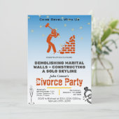 Invitations de la fête de divorce : Fermeture de l (Debout devant)