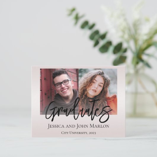 Invitations de la fête de double diplôme (Debout devant)