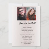 Invitations de la fête de double diplôme (Dos)