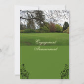 Invitations de la fête de fiançailles du printemps (Dos)