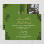 Invitations de la fête de fiançailles du printemps (Devant / Derrière)