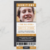 Invitations de la fête de fin d'études sportives (Devant / Derrière)