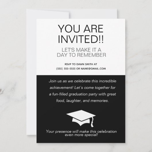 Invitations de la fête de graduation, Coronavirus (Dos)