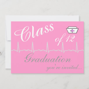 Invitations de la fête de graduation des infirmièr