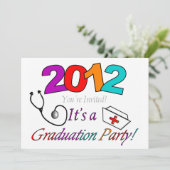 Invitations de la fête de graduation des infirmièr (Debout devant)