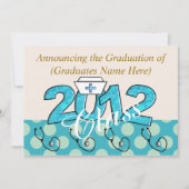 Invitations de la fête de graduation des infirmièr (Devant)