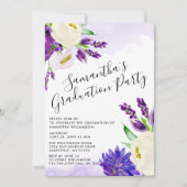 Invitations de la fête de graduation florale de Bo (Devant)