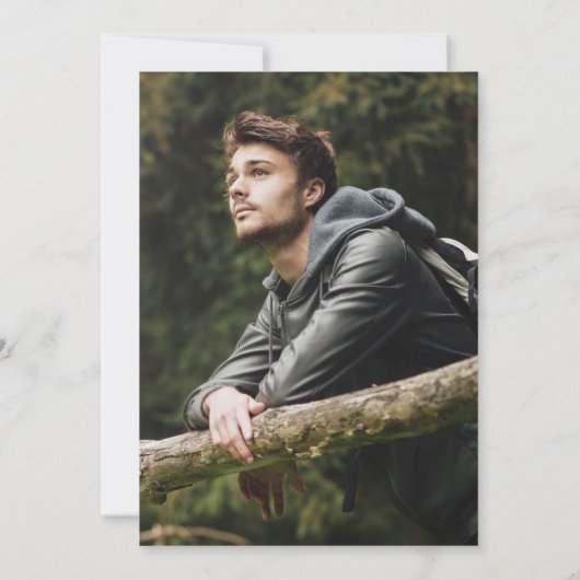 Invitations de la fête de graduation Silver Foil (Dos)