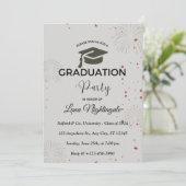 Invitations de la fête de graduation simple et mod (Debout devant)