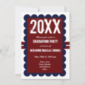 Invitations de la fête de graduation sur mesure Re (Devant)