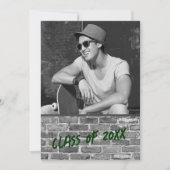 Invitations de la fête de graduation [Vert] (Devant)