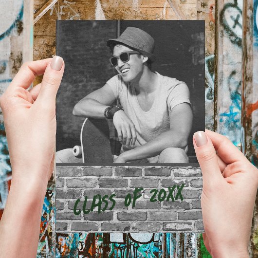 Invitations de la fête de graduation [Vert]