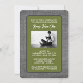 Invitations de la fête de graduation [Vert militai (Devant)