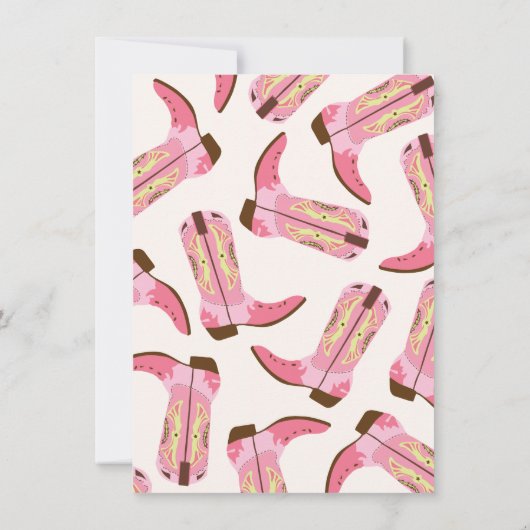 Invitations de la fête de la bachelorette occident (Dos)