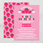 Invitations de la fête de la double graduation de (Devant / Derrière)