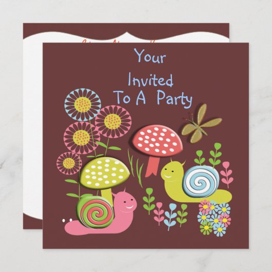 Invitations de la fête de la nature lunatique de l (Devant / Derrière)