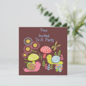 Invitations de la fête de la nature lunatique de l (Debout devant)