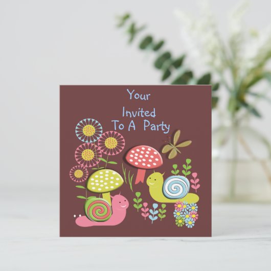 Invitations de la fête de la nature lunatique de l (Debout devant)