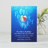 Invitations de la fête de la piscine d'été (Debout devant)