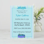 Invitations de la fête de la piscine pour enfants (Debout devant)