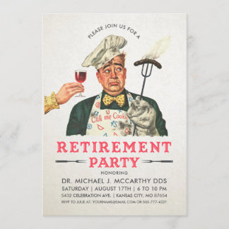 Invitations de la fête de la retraite amusante| Vi