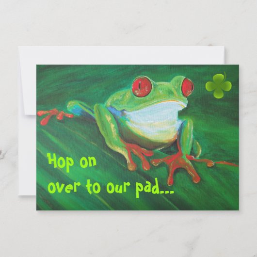 Invitations de la fête de la Saint Patrick (Devant)