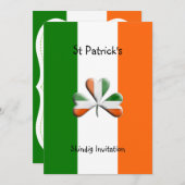 Invitations de la fête de la Saint Patrick (Devant / Derrière)