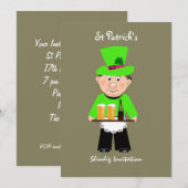 Invitations de la fête de la Saint Patrick (Devant / Derrière)