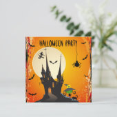 Invitations de la fête de la sorcière, du chat et  (Debout devant)