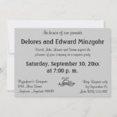 Invitations de la Fête de l'Argent (25e) (Dos)