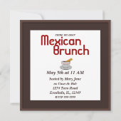 Invitations de la fête de l'église de chocolat (Dos)