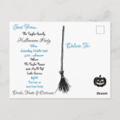 Invitations de la fête de l'Halloween déplaisante  (Dos)