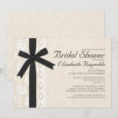 Invitations de la Fête de l'mariée de la dentelle (Devant / Derrière)