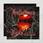 Invitations de la fête de Melt Sunset Halloween (Devant / Derrière)