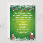 Invitations de la fête de Noël de Cute Père Noël (Dos)