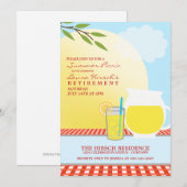 Invitations de la fête de pique-nique d'été ensole (Devant / Derrière)