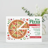 Invitations de la fête de Pizza (Debout devant)