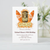 Invitations de la fête de plage Aloha Luau Tiki (Debout devant)