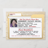 Invitations de la fête de retraite de l'enseignant (Devant)