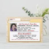 Invitations de la fête de retraite de l'enseignant (Debout devant)