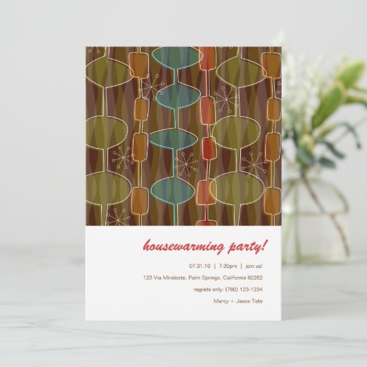 Invitations de la Fête de rétro-chauffe (Debout devant)