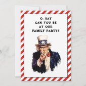 Invitations de la fête de réunion familiale (Devant)