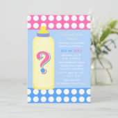 Invitations de la fête de révélation de genre Bébé (Debout devant)