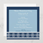 Invitations de la fête de Snow Wonderland (Devant / Derrière)