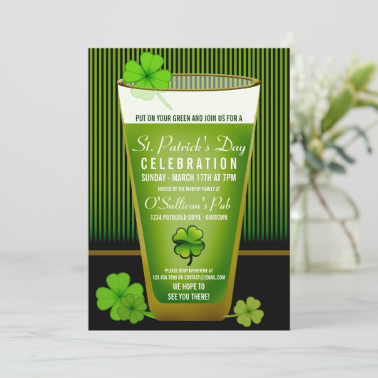 Invitations de la fête de St. Patricks (Debout devant)