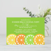 Invitations de la fête des agrumes d'été (Debout devant)