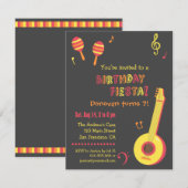 Invitations de la fête des Anniversaires de enfant (Devant / Derrière)