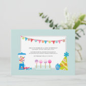 Invitations de la fête des Anniversaires de enfant (Debout devant)