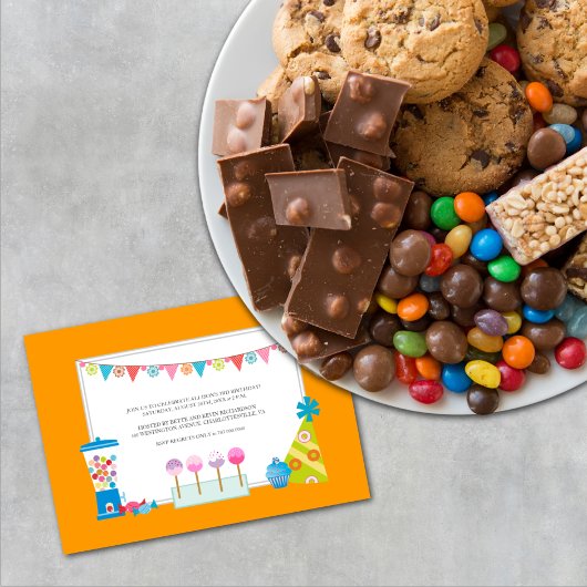 Invitations de la fête des Anniversaires de enfant